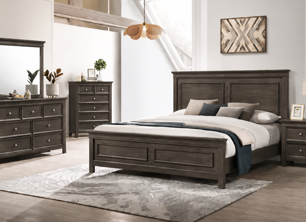 Doris Dark Gray Bedroom Set – Home furniture outlet