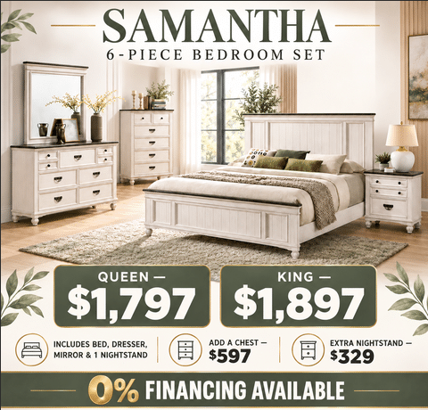 Samantha 6-Piece Bedroom Set | Bedroom Sets Windsor Ontario