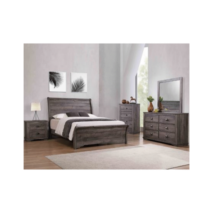 Coralee Transitional Sleigh Bedroom Set