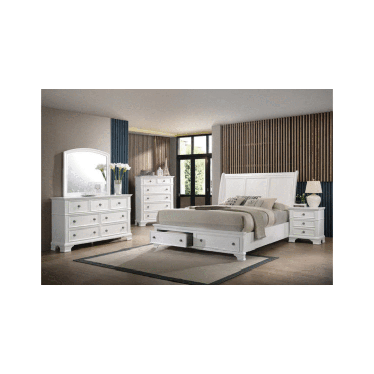 Sleigh Storage Bedroom Set – Available in Queen or King