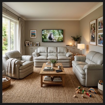 Canadian-made sofa and loveseat set available at Home Furniture Outlet in Windsor, Ontario.