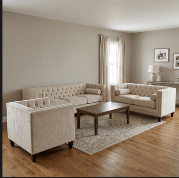 Canadian-made sofa and loveseat set available at Home Furniture Outlet in Windsor, Ontario.