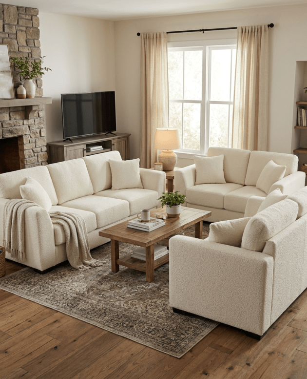 Canadian-made sofa and loveseat set available at Home Furniture Outlet in Windsor, Ontario.