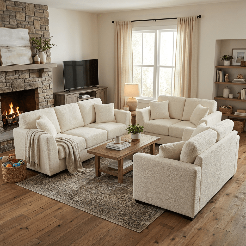 Canadian-made sofa and loveseat set available at Home Furniture Outlet in Windsor, Ontario.