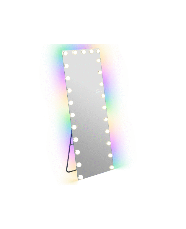 VANITII Hollywood Vanity Mirror - Full Length Vanity Mirror with RGB Lighting