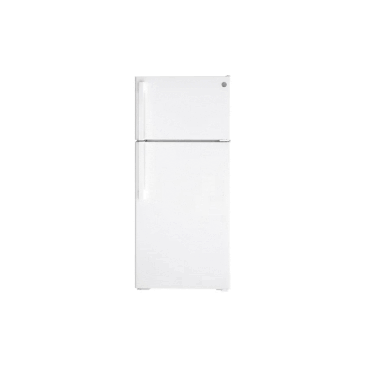 GE GTE17GTNRWW Top Freezer Refrigerator, 28 inch Width, ENERGY STAR Certified, 16.6 cu. ft. Capacity, Optional Ice Maker (Special Order), White colour