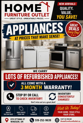 Quality Refurbished Appliances at Affordable Prices