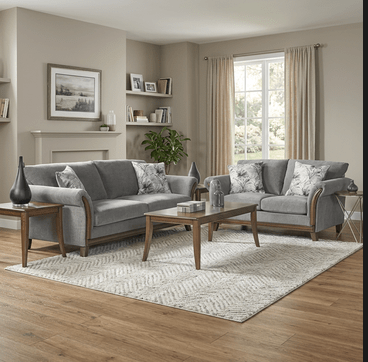 On sale sofa and loveseat set available at Home Furniture Outlet in Windsor, Ontario.