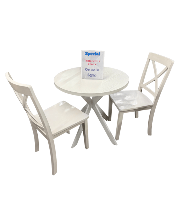 Harper Bistro Table Set with 2 Chairs