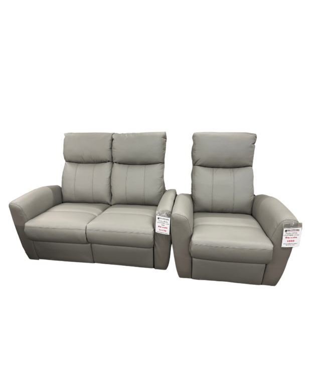 Parks Leather Sofa Set