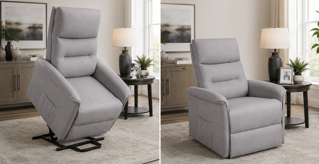 Power lift chair in winter