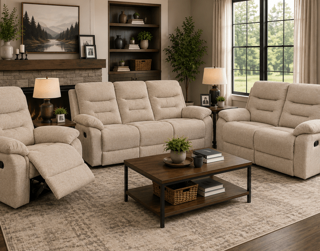 reclining sofa set