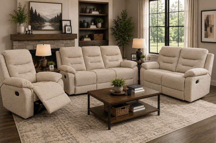 reclining sofa set
