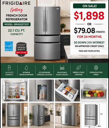 Frigidaire Gallery GRMG2272CF French Door Refrigerator | 22.1 Cu. Ft. | Windsor Ontario