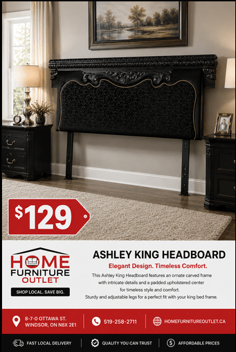 Ashley King Headboard for Sale in Windsor | Home Furniture Outlet