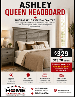Ashley Queen Headboard for Sale in Windsor | Home Furniture Outlet