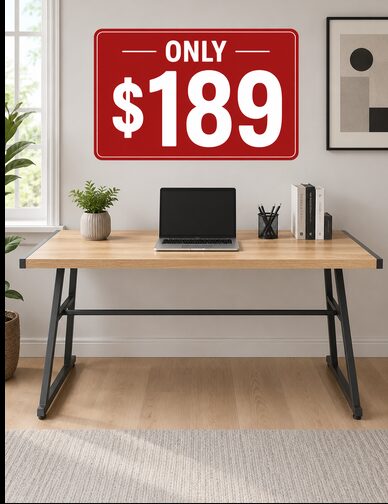 Modern Industrial Office Desk | Home Furniture Outlet Windsor
