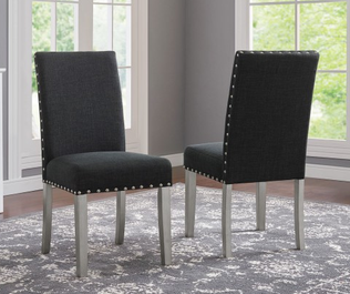 Dark Grey Dining Chairs in Windsor – $139 Each