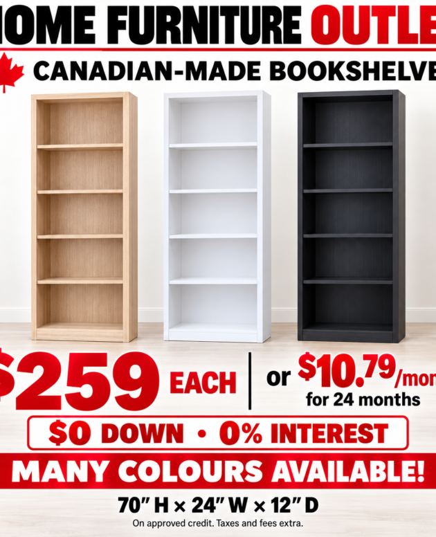 Canadian-Made Bookshelf Windsor | Home Furniture Outlet