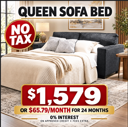 Queen Sofa Bed Windsor | No Tax
