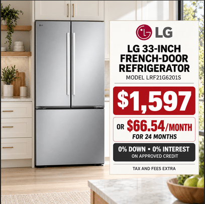 LG LF21G6201S French-Door Refrigerator in Windsor | $1,597