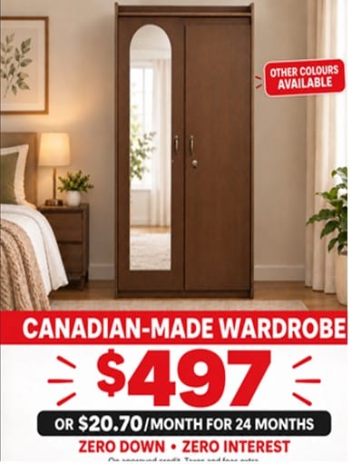 Canadian-Made Wardrobe Cabinet in Windsor | Home Furniture Outlet