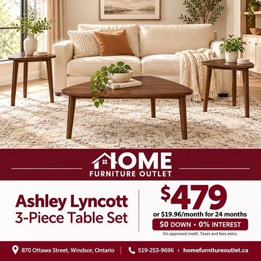 Ashley Lyncott Table Set Windsor | $479 | Home Furniture Outlet