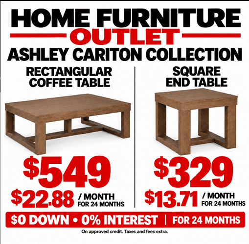Ashley Cariton Coffee & End Tables Windsor | HFO