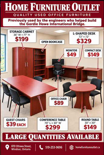 Used commercial Office Furniture Windsor | Home Furniture Outlet